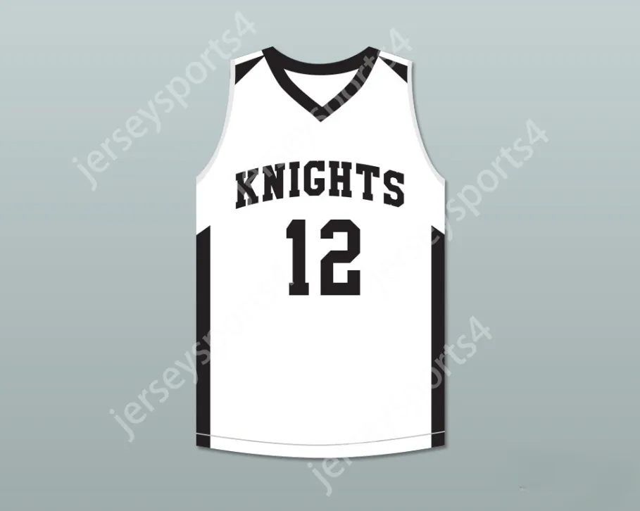 Пользовательский номер number number mens Youth/Kids Ja Morant 12 Crestwood High School Knights White Basketball Jersey 1 Top Stithed S-6xl