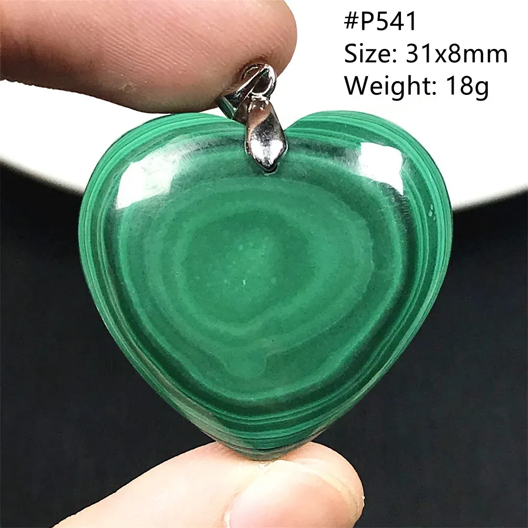 Pendants Top Natural Green Malachite Chrysocolla Pendentif pour femme Lady Man Love Gift Crystal perles argent
