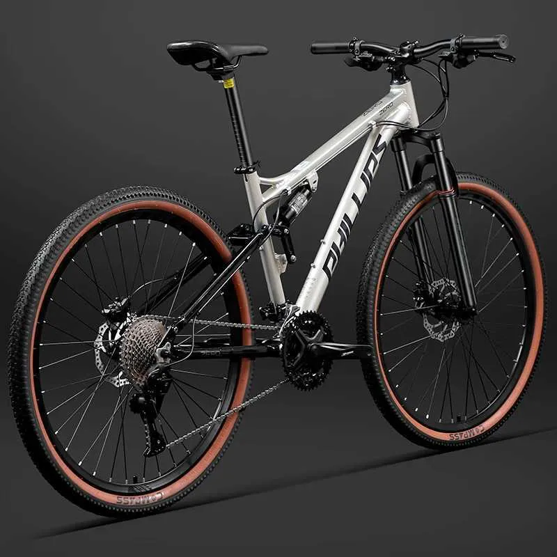 Bisiklet 27.5 inç Yumuşak Tail Dağ Bisiklet 27/30/33 Hız Off-Road Cross Country Çift Sönümleme Alüminyum Alaşım Dağ Bisikleti Y240423