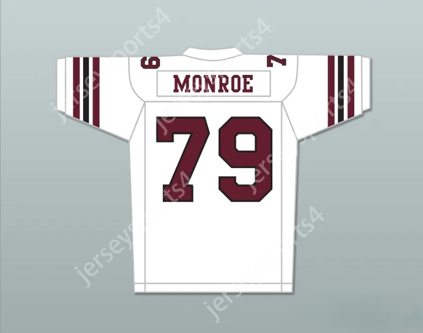 CUSTOM ANY Name Number Mens Youth/Kids Jamal Duff Clarence Monroe 79 Boston Rebels Away Football Jersey Includes League Patch Top Stitched S-6XL