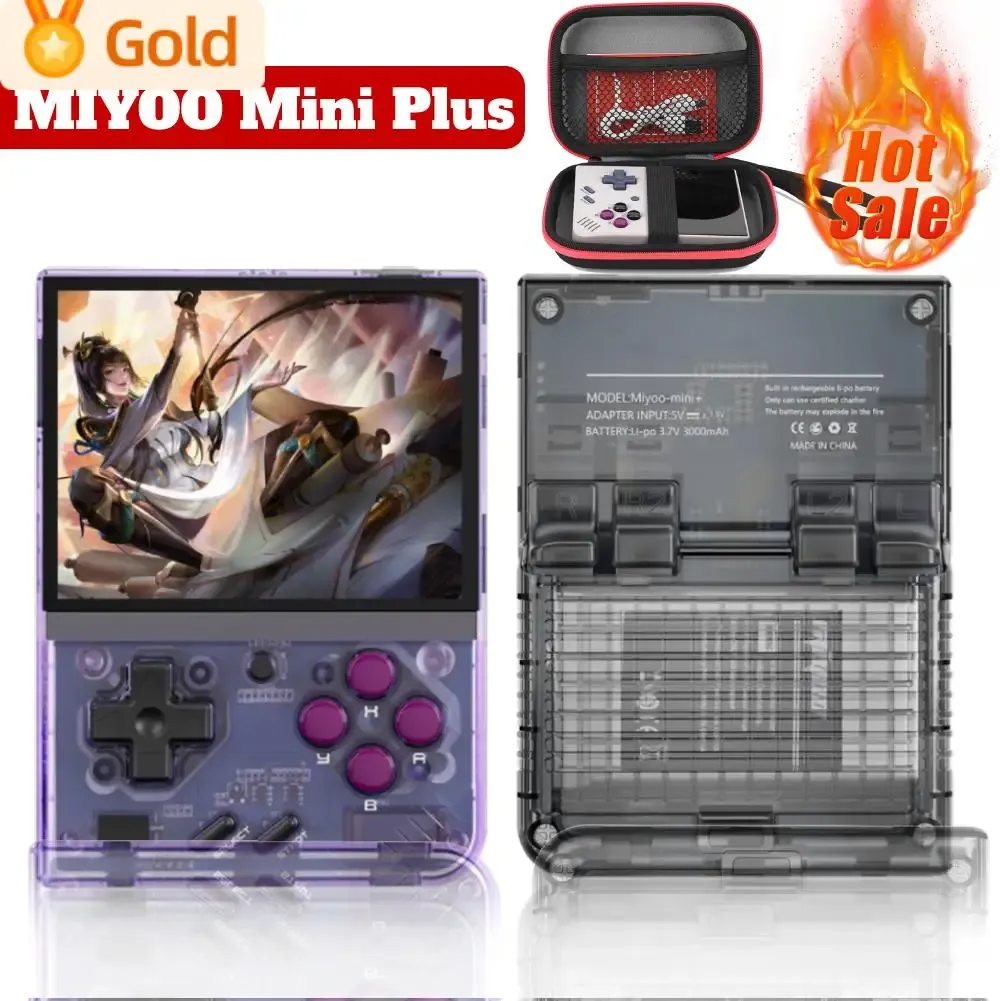 Players 3.5inch miyoo mini plus v3 Portable Retro Game Console WiFi Linux System IPS Screen Handheld Game Console Gaming Kid Gift