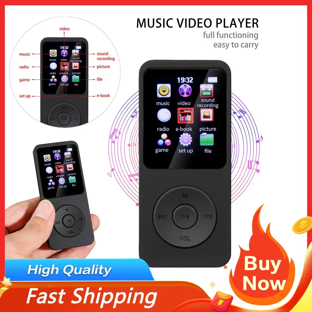 Player Mini MP3 MP4 Player Bluetooth Ebooks Sport FM Radio Walkman