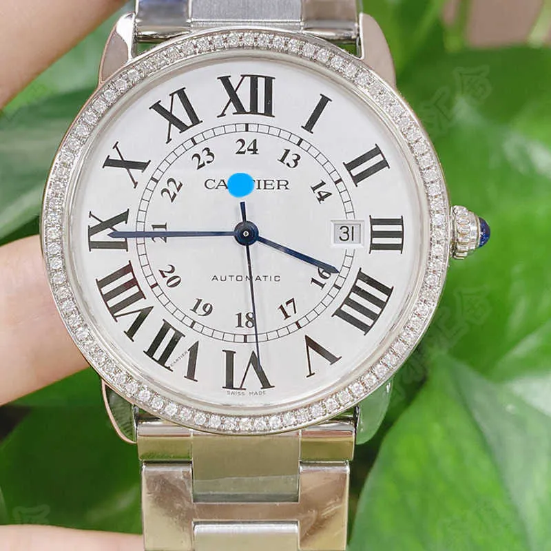Disques trabalham relógios automáticos Carter 42mm London Solo Watch Machinery W6701011 com embutimento de diamante a um bom preço