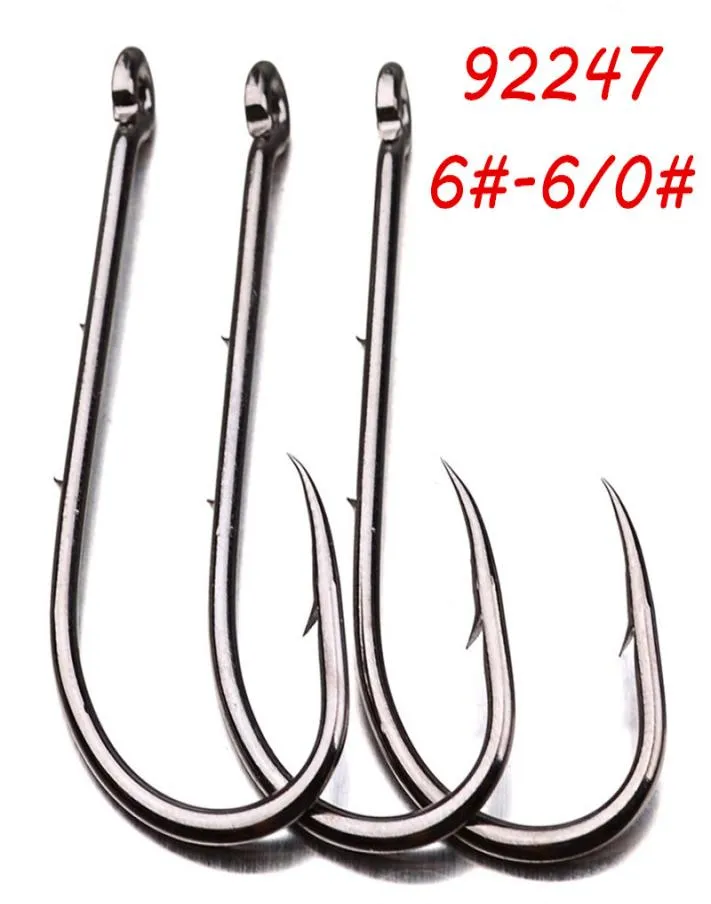 200pcslot 12 Sizes 660 92247 Baitholder Hook High Carbon Steel Barbed Fishing Hooks FS1427385563