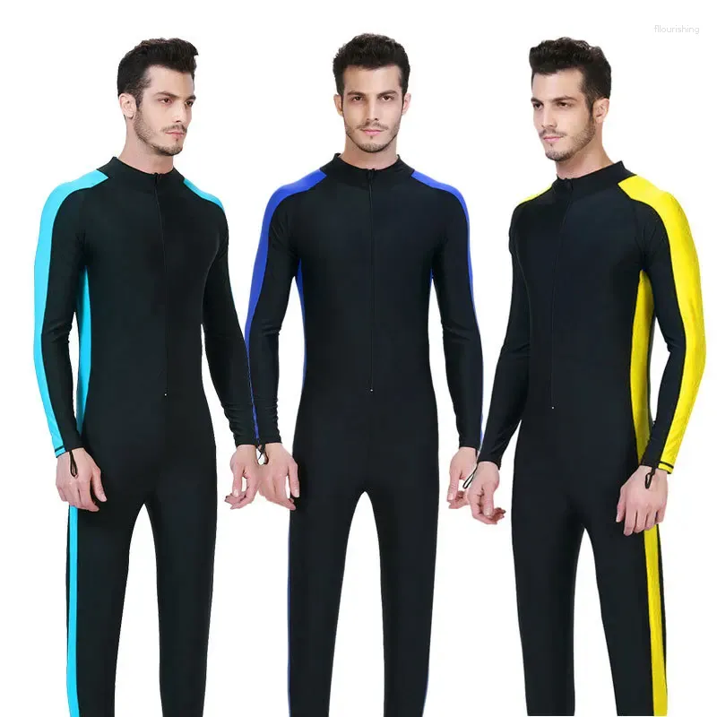 Menas de banho feminina Mulheres Proteção solar Proteção de manga comprida Surfando praia Nada de mergulho Suporte UPF50 Protetor solar Push Up Push Up Rash Guard