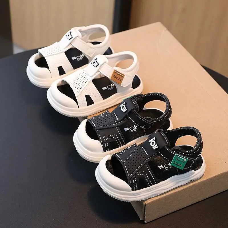 Slipper Sandalias Soft Sole Kid Sandals 2023 Summer New Anti Slip Infant Walking Shoe Boy Beach Shoe Casual Girl Shoe Baby Shoe Kid Shoe Y240423