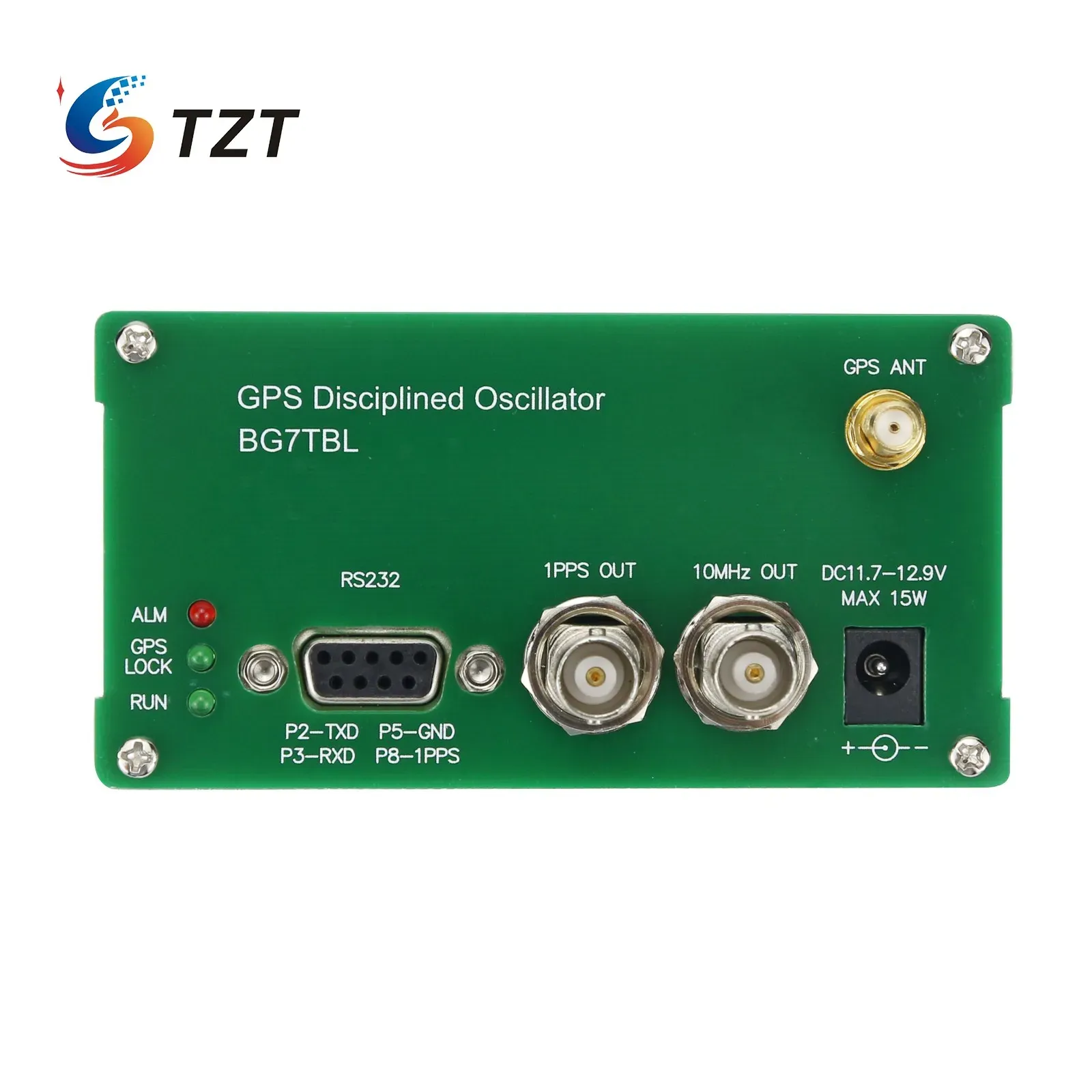 Klockor TZT GPS Disciplinerad klocka GPSDO 10M Output Square Wave GPS Oscillator 10MHz GPS Displikerad klocka GPSDO