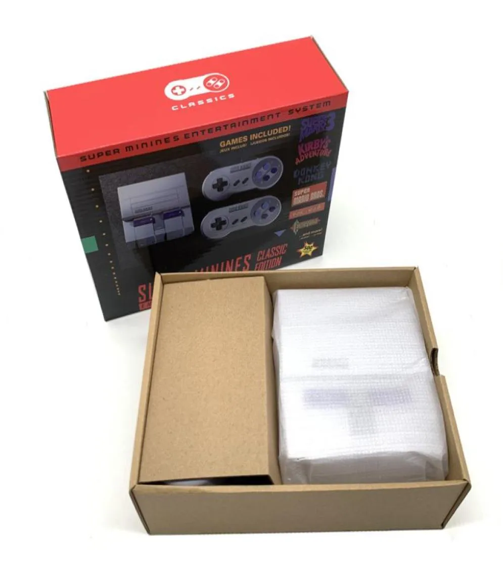 Super Mini Game Consoles 500 Nostalgic Host TV Video videogiochi giocatori portatile per NES 8 bit Gamesole con box di vendita al dettaglio1121396