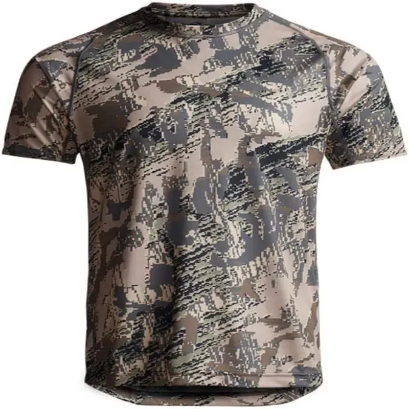 T-shirts Semmer Men Core Lightweight Crew Quick Dry Print Camo Jakt