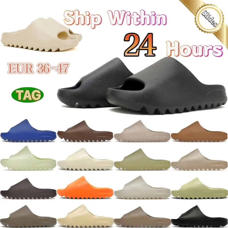 2024 Designer Slippers Men Woman slider Foam Runner Vermillion Mineral Blue Onyx Pure Sandals Slide Slipper Ochre Bone Resin Clog Desert Ararat runr slides shoe 36-48