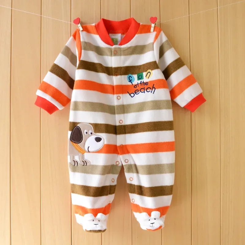 One-Pieces 2022 Unisex Baby Romper Fleece Fabric Baby Boy Girl Clothes brands Newborn Baby Clothing infant Baby Jumpsuits Winter Romper