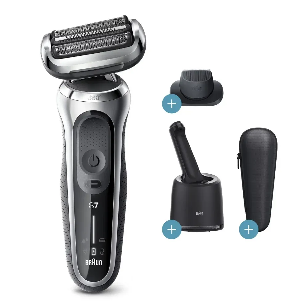 Blades Series 7 7071cc ​​Flex Wet Dry Electric Razor for Men, Smart Care Center