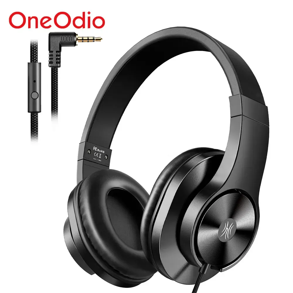 Sacs Oneodio T3 casque filaire sur casque au-dessus du casque avec un casque à basse stéréo microphone casque pour mobile / ordinateur