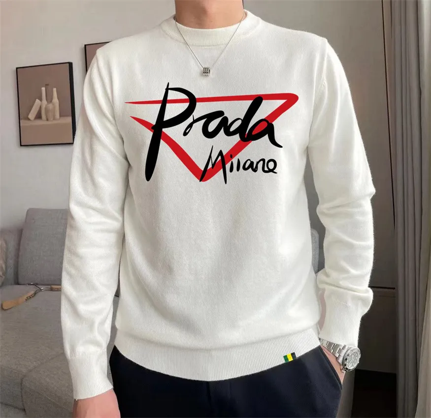 Men's sweater Fashion men's casual round long sleeve sweater men's and women's letter printed sweater #BA#1