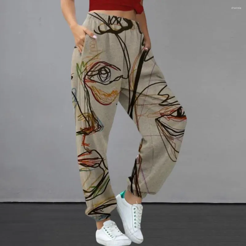 Pantaloni da donna Donne Donne morbida streetwear jogging sudore di sudore indusidale resistente alla vita sciolta pantaloni femminili