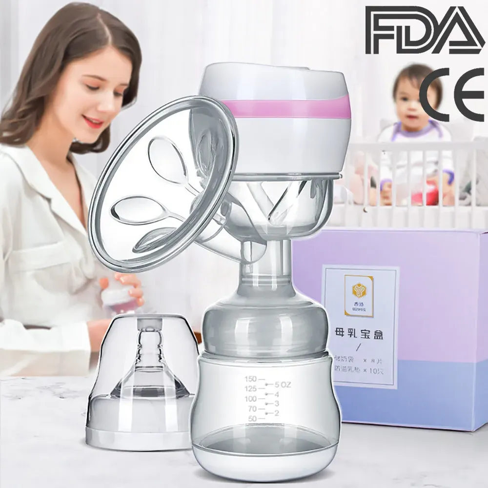 Enhancer Breast Pump Electric Milk Pump Wireless Large Sug Pull Integrerad Portable Easy Bekväm liten USB -laddningsbar NO BPA