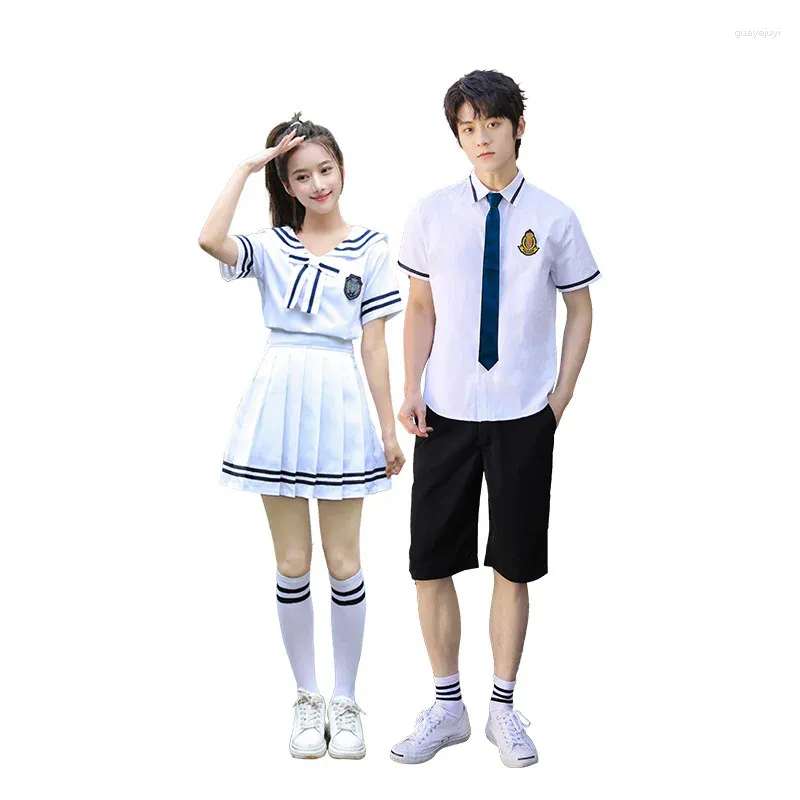 Clothing Sets C026 Wholesale College Style High School Students Sailor Uniforms Middle Graduation Chorus Suit