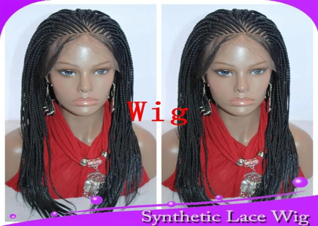 MHAZEL 250DENSITY BOIDED BRAIDE BRAIDE synthétique Synthétique Wig Front Lace Wig Cosplay Fibre Cosplay Wig 7157246127121