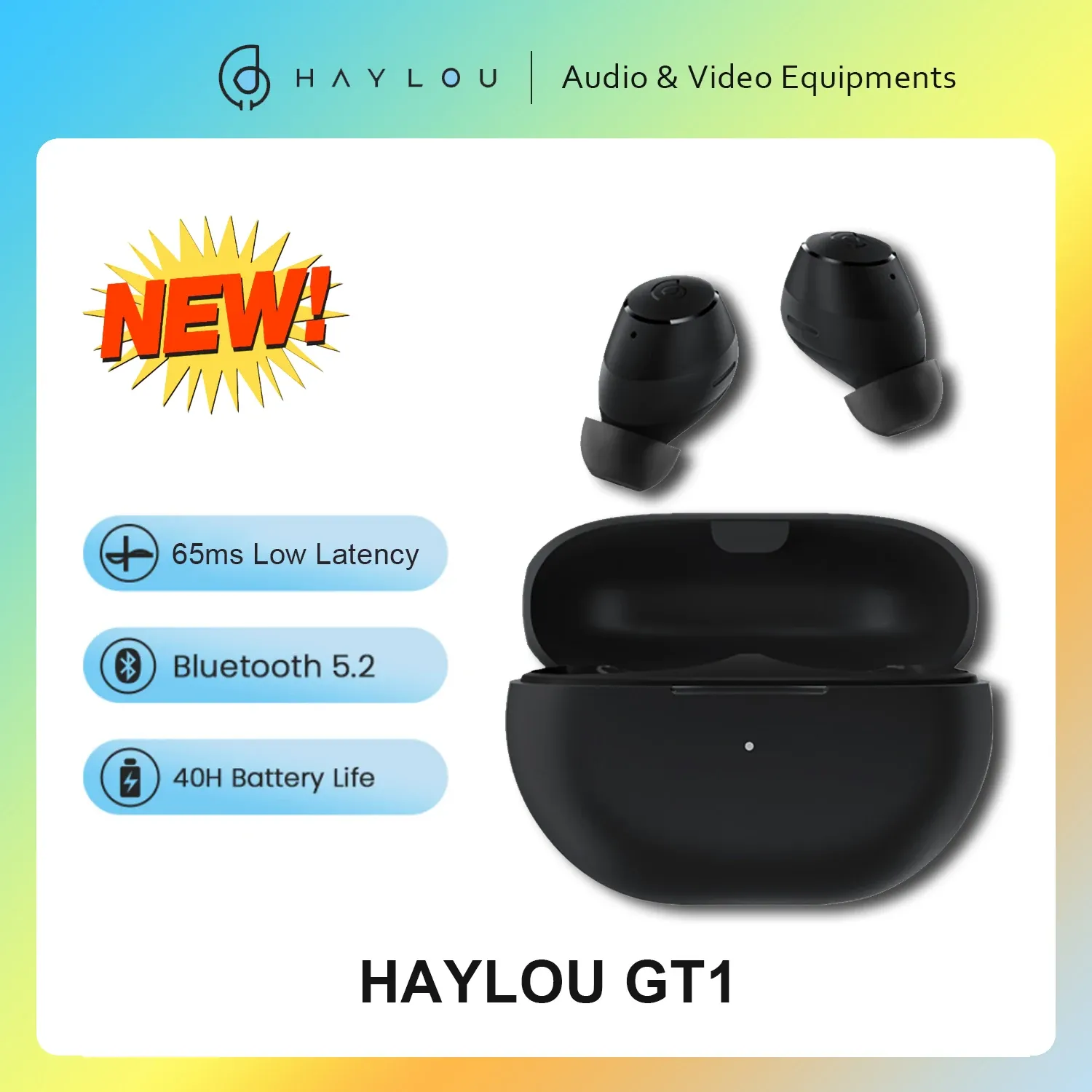 Fones de ouvido 2022 Versie haylou gt1 echte draadloze oordopjes bluetooth 5.2 oortelefoon ai bellen ruis aac áudio codec sport hoofdtelefoon