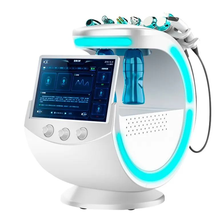 Multifunktionell skönhetsutrustning 7 i 1 Hydro RF Bio-Lifting Spa Facial Machines Aqua Cleaning Hydro Peel Water Peeling Dermabrasion