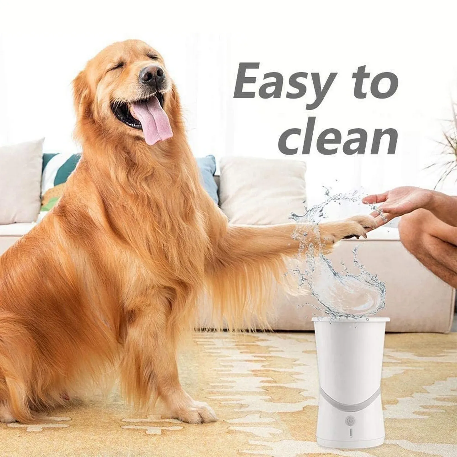 Diapers Electric Dog Paw Cleaner Cup Automatic Foot Washing Device Paw Washing Machine Usb Charging Dog Paw Cleaning Cup Dog Product