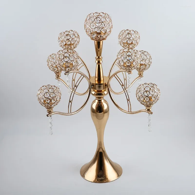 Candle Holders European Luxury Candelabra Holder Centerpiec na ślub