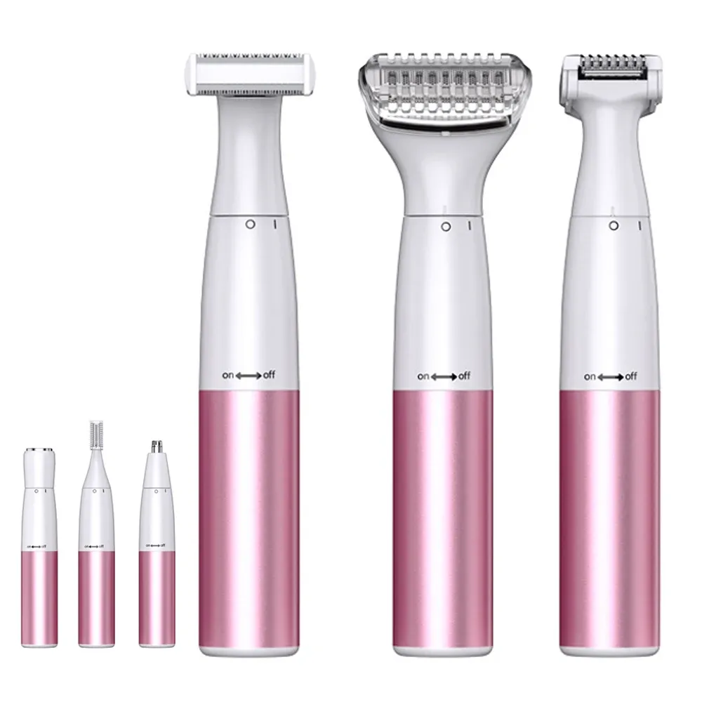 Clippers Electric Femmes Epilator Shaver Bikini Trimmer Lady Rasoir des cheveux Razor pour les jambes pubiennes rasage