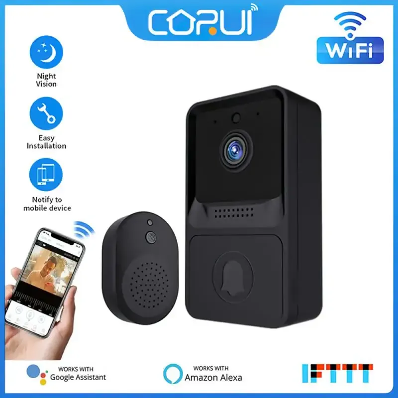 Tuya WiFi Visual Doorbell Bell Smart Home Monitoring Outdoor