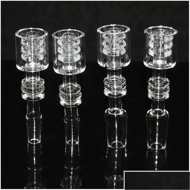 Smoking Pipes Hookahs 10Mm 14Mm Male Diamond Knot Quartz Nail For Nectar Dab St Tube Drip Tips Glass Oil Burner Pipe Ash Catchers Dr Dh7Hg