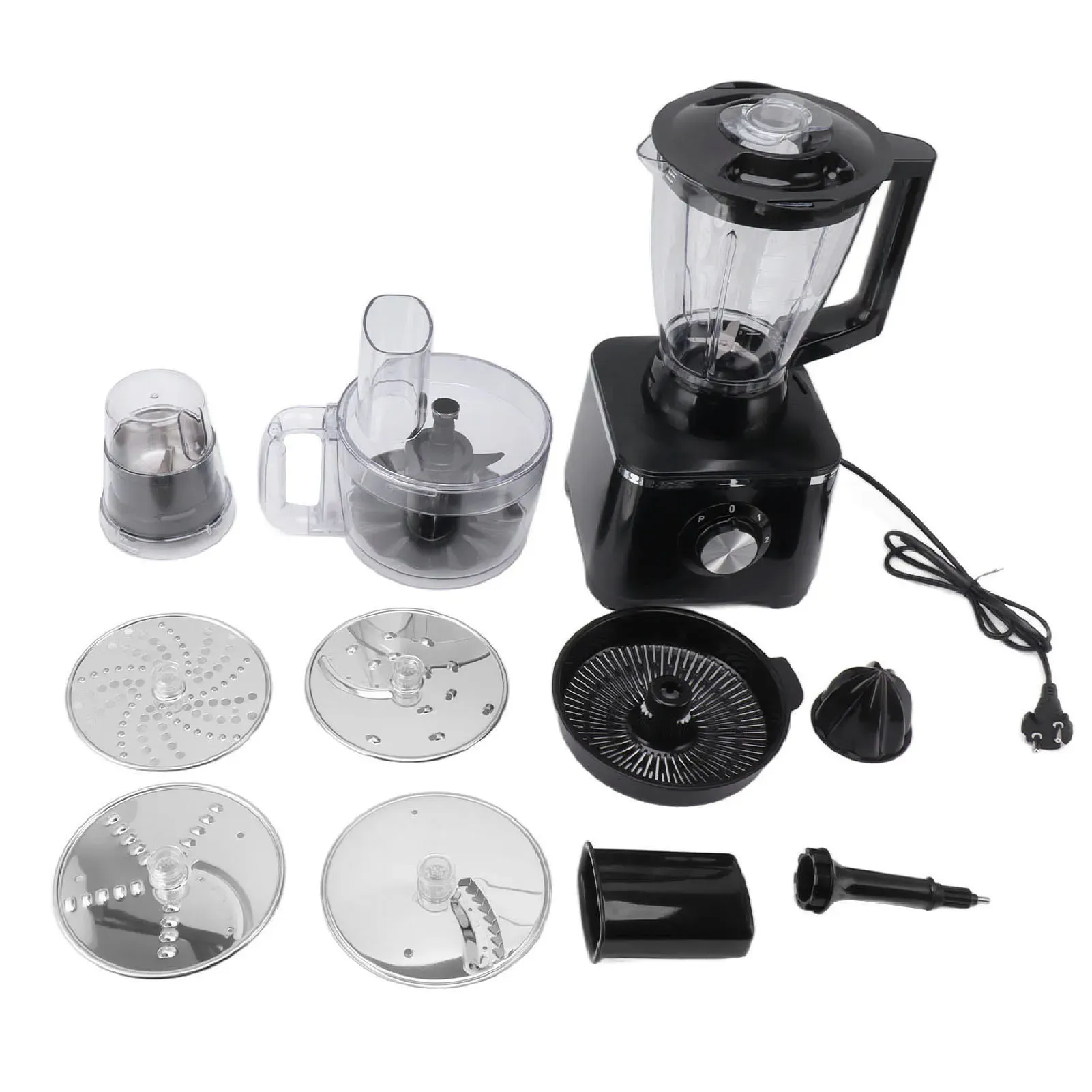 Mixers Electric Food Blender Multifunktionell EU 220V Fruit Juicer Mixer rostfritt stålblad 2000W med 3 behållare för hemmet