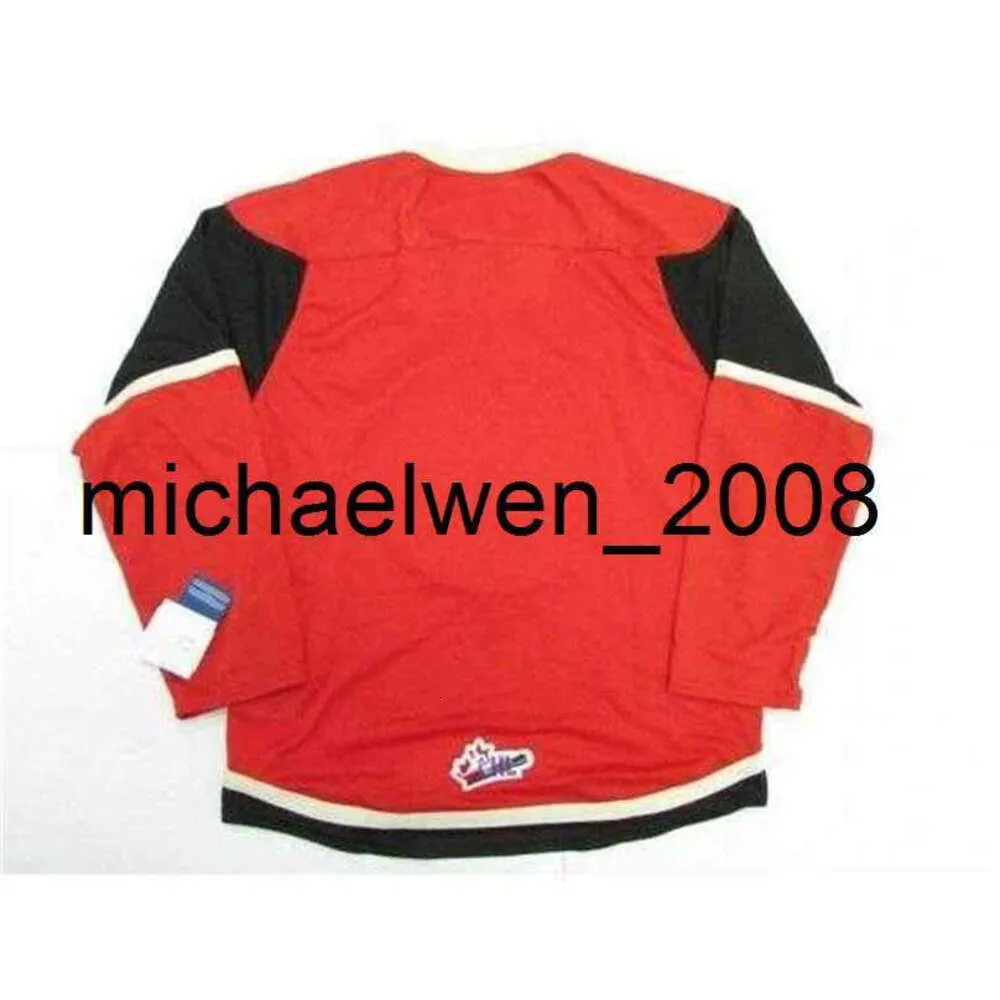 KOB WENG ATENHA QMJHL REMPARTS MENS MULHERES CRIANÇAS RED RED HOCKEY BRANCO JERSEYS CABELO CUTO DE TOPA QUALIDADE