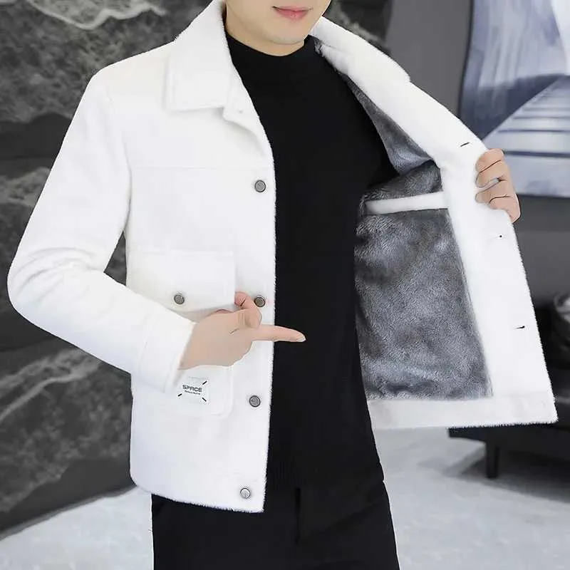 Elegant Simplicity Solid Buttons Turn-back Collar Outerwear Elegant Simplicity Solid Buttons Turn-back Collar Outerwear