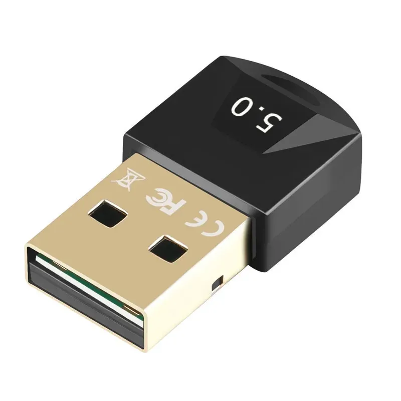 Nouveau adaptateur Bluetooth USB V5.0 Dongle de musique Bluetooth sans fil Adaptateur émetteur Bluetooth Adaptateur Bluetooth pour adaptateur Bluetooth