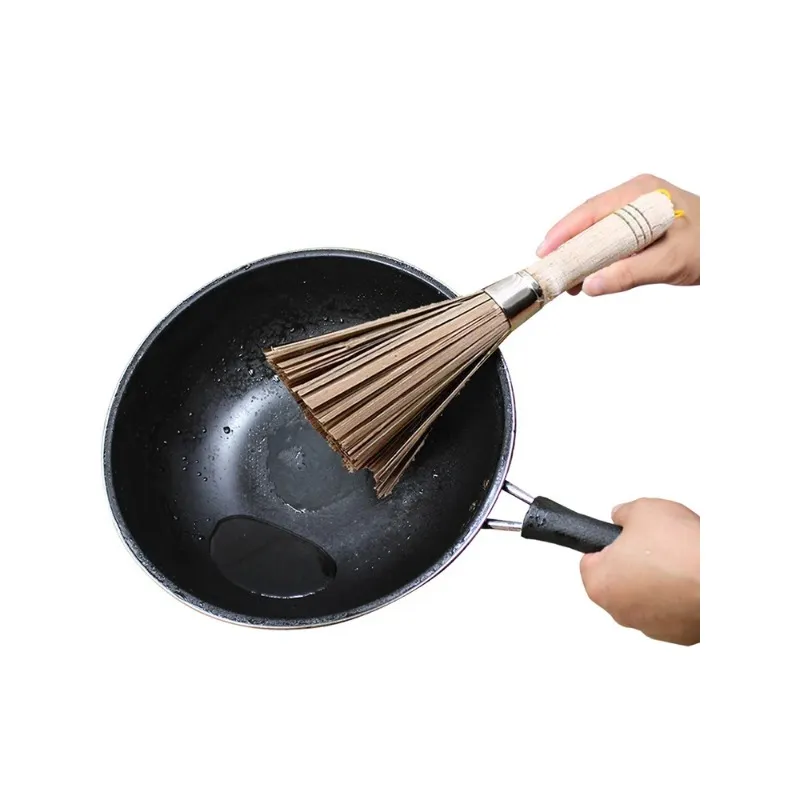 Novo tradicional Bambu Bamboo Wok Brush Breath Brush Wash Brush Cozinha Cozinha Brush Brush Hotel Supplies Hotel