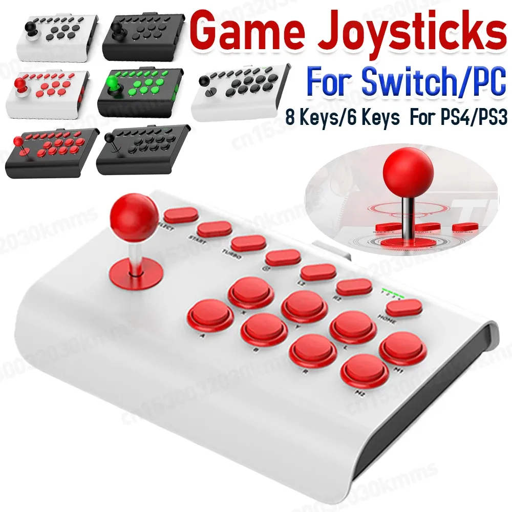 Joysticks Wireless Big PC GamePad Retro Arcade Portable Game Contrôle USB Joystick pour PS4 / PS3 / Xbox One / Switch / PC Mobile Phone Street