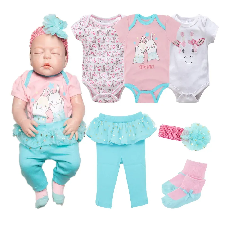 Sets Baumwoll Cartoon Baby Girl Boy Kleidung Set Kurzarm Sommerkindmädchenkleid Anzug Stickerei Kleinkind Girl Bodysuit Sets