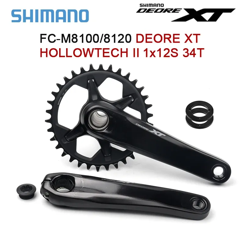 Parts Shimano 12 Speed Deore XT M8100 170mm 3D CRANKSET CRANKSET STRICULAIR