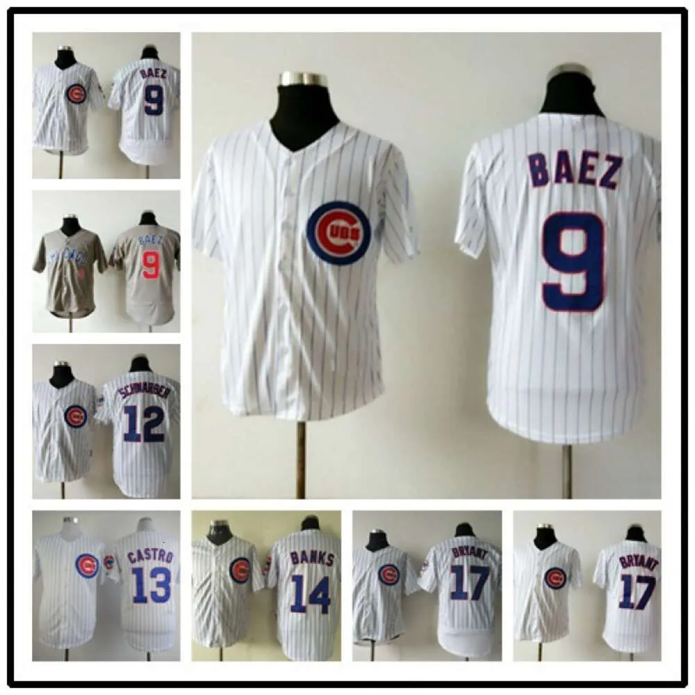 Beyzbol Formaları Jersey Cubs Chicago Erkekler İşlemeli Fan Edition Elite