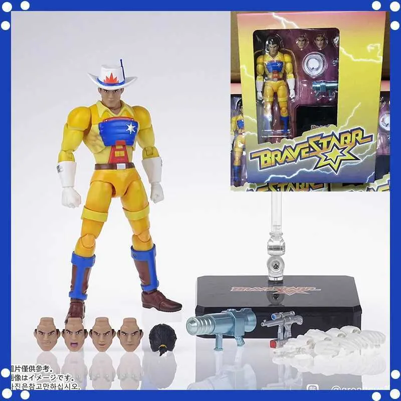 Figuras de brinquedo de ação 1/12 Saint modelo DMS Bravestarr Anime Figura Interstellar Sheriff Bresta Sheriff Ação Figura Coleção Estátua Modelo