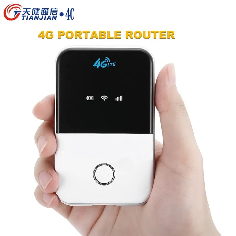 Routers 150 Mbps Router WiFi LTE MIFI Déverrouiller le modem sans fil 4G WiFi SIM Card TDD / FDD Pocket Outdoor Mobile Hotspot Router avec batterie