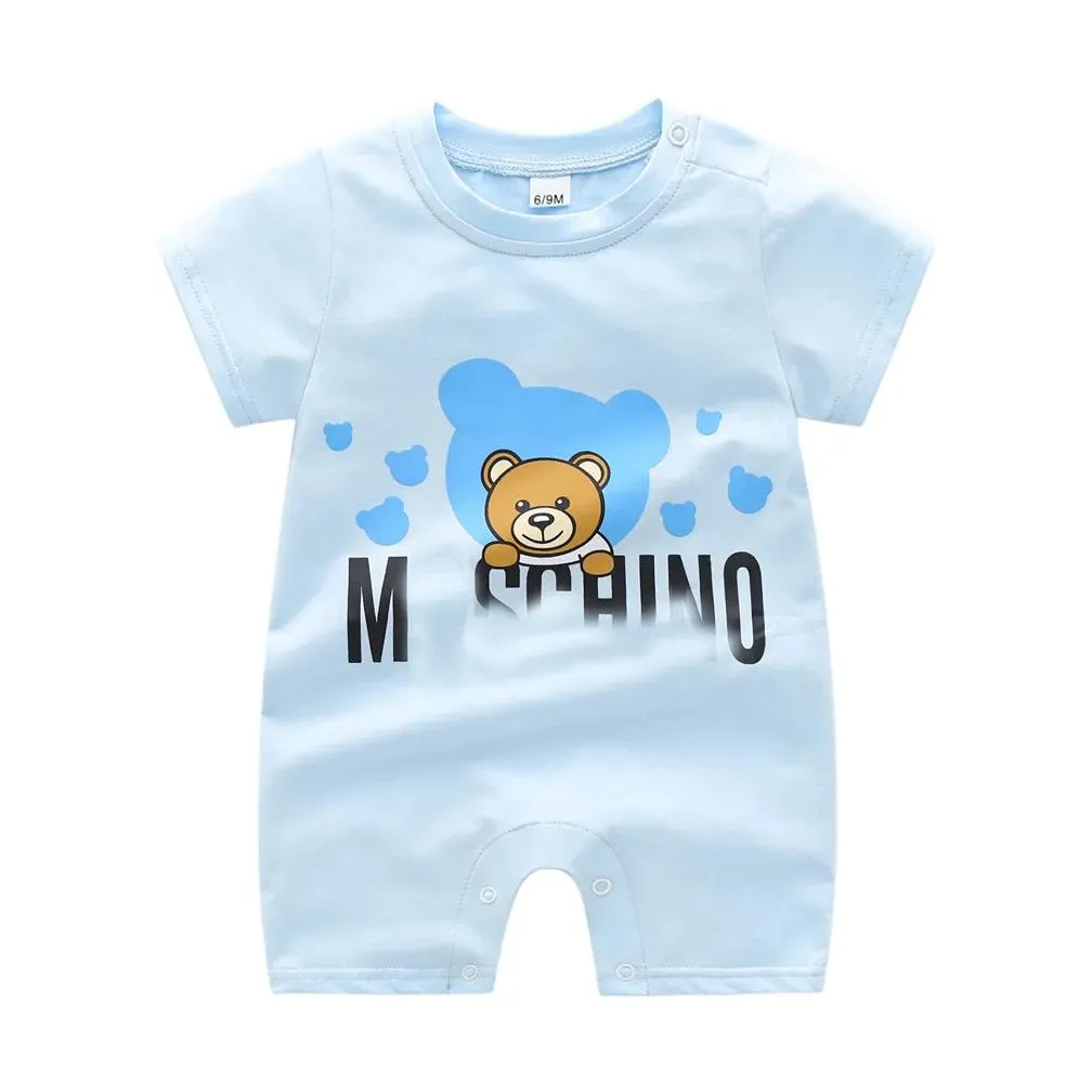 Rompers Summer Baby半袖古い花を登る新生児少年服コットンジャンプスーツ子供パジャマドロップ配達キッズマットotxdg