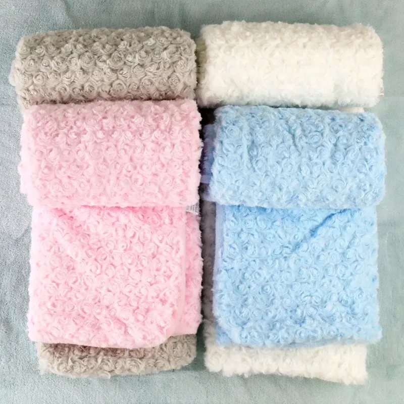 MOTOHOOD Rose Velvet Baby Blanket Baby Swaddle Wrap Swaddling Winter Warm Brand Bedding Soft Infant Crochet Blanket 76102cm (15)