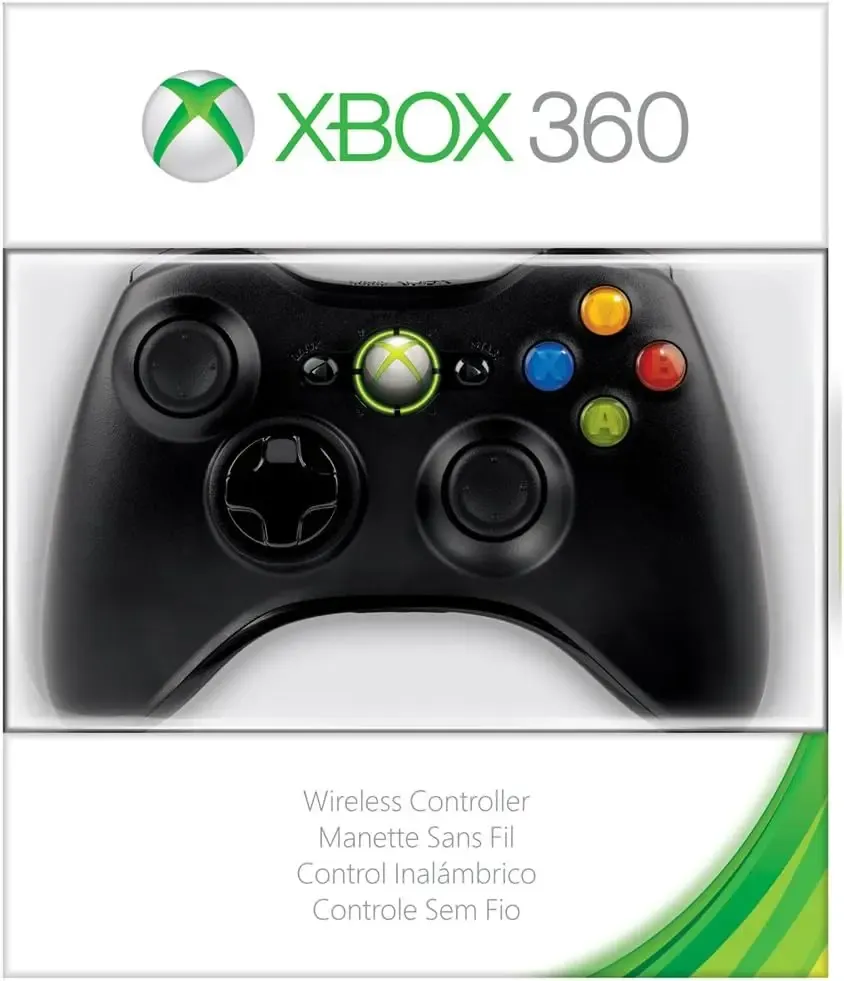GamePads Wireless Controller para Xbox 360 2,4GHz Game Controller Gamepad Remote para PC Windows 7,8,10 com adaptador de receptor sem tomada de áudio