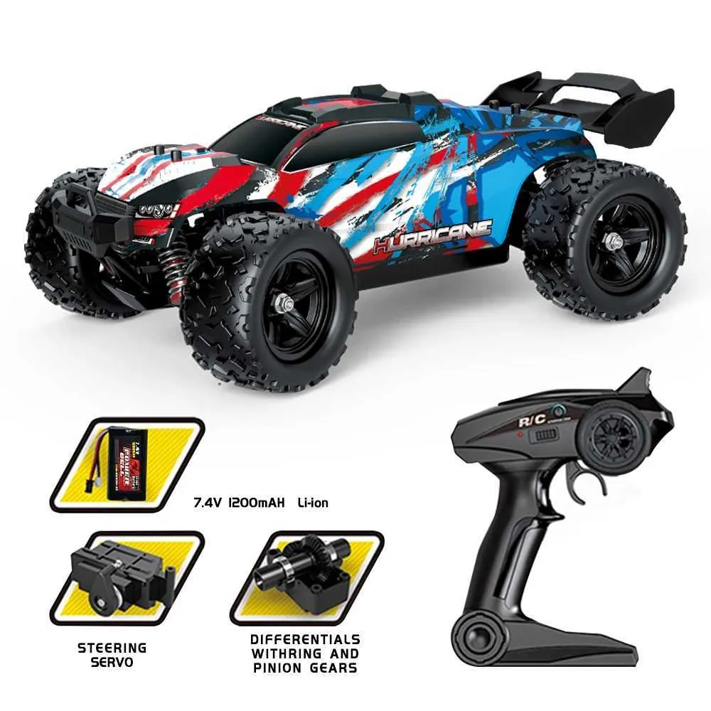 CAR ELETRIC/RC HS 18321 18322 1/18 2,4G 4WD 36KM/H HIGH RC MODELO DE CARRO RC REMOTE CURCON