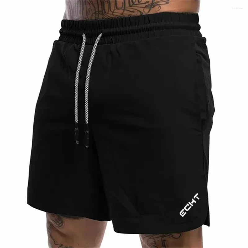 Men's Shorts Summer Casual Printed With Letters EHT And C Fashionable Breathable Lightweight Fitness