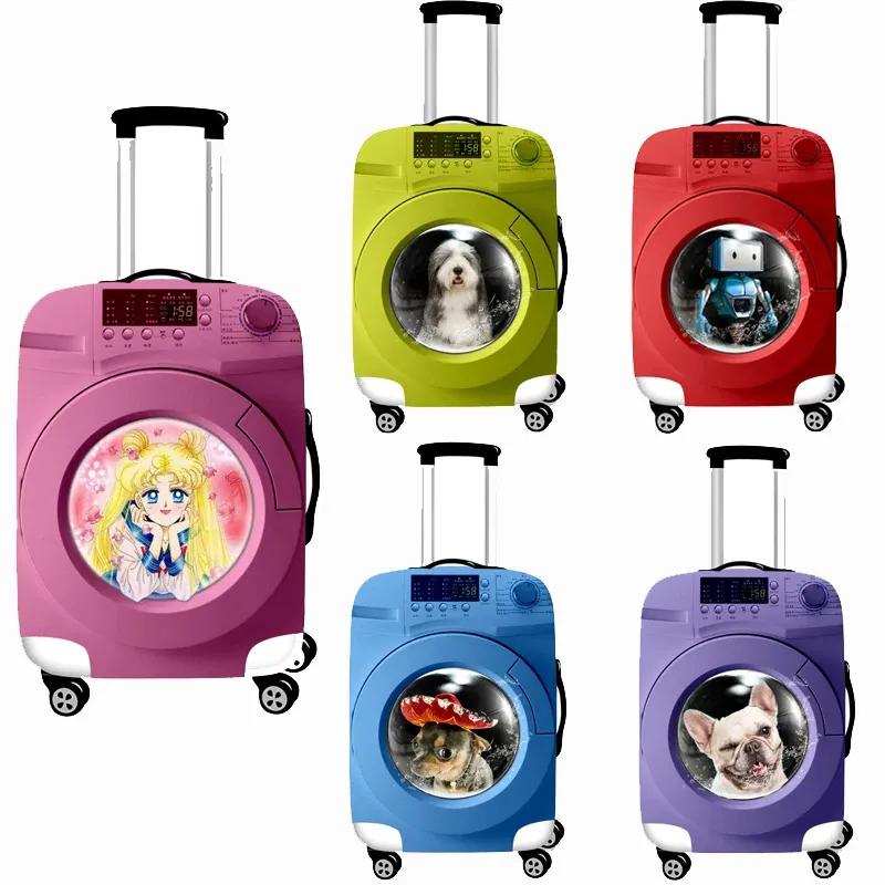 Akcesoria zabawne pokrowce bagażowe Śliczne elastyczne okładki ochronne walizki dla akcesoriów podróży Antidust Trolley Case Cover Bagaż