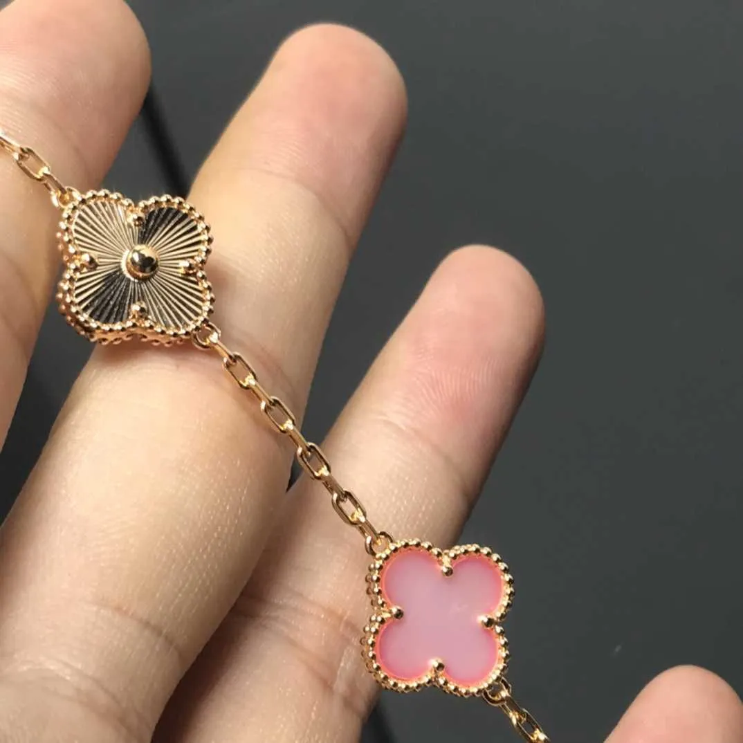 Popular Surprise Small gifts and jewelry for Pure Silver with Gold Flowers Lucky Bracelet original bracelet with common vanly and F family bracelet