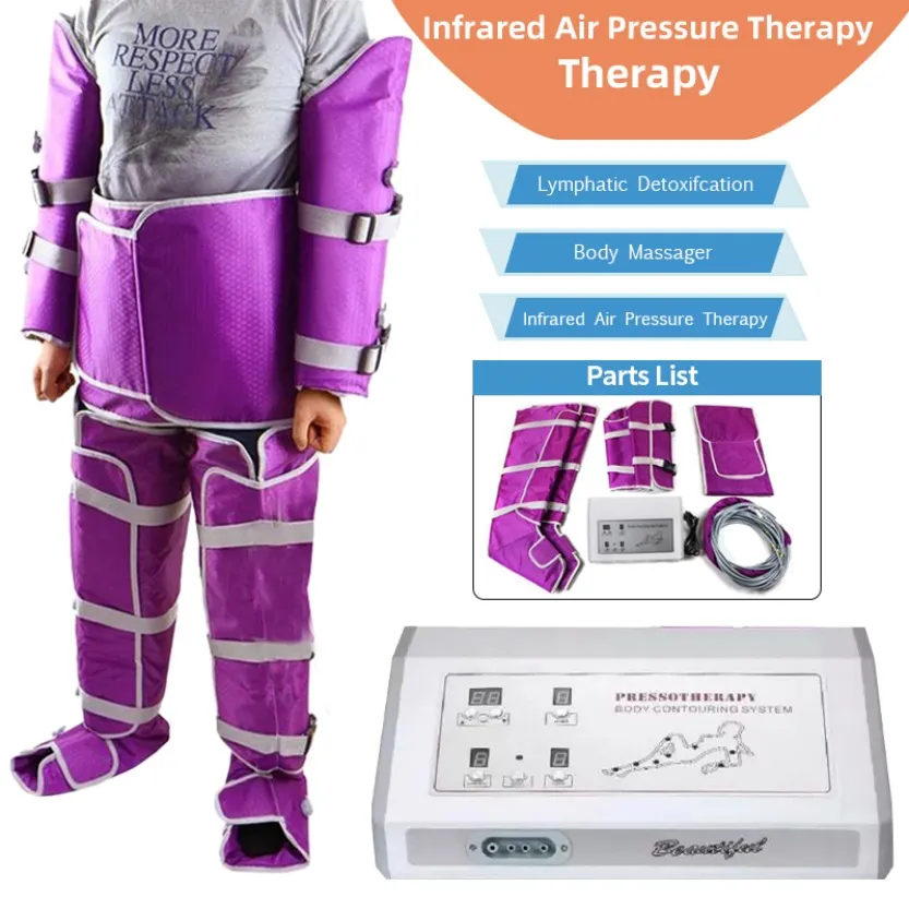 Machine minceur Pression d'air Presoterapia pour le corps Sincally Lymphatic Drainage Massage Equipment