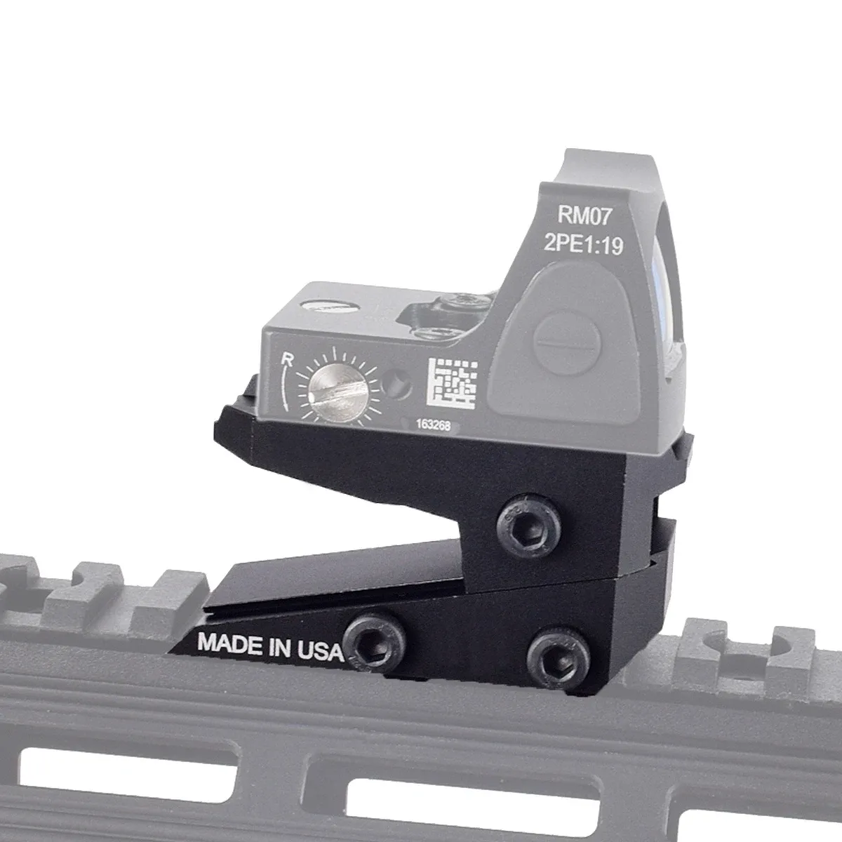 Accessoires Tactical Metal Trijicon RMR Adaptateur de montage à hauteur réglable de hauteur réglable pour AIM T01 T02 Red Dot Sight