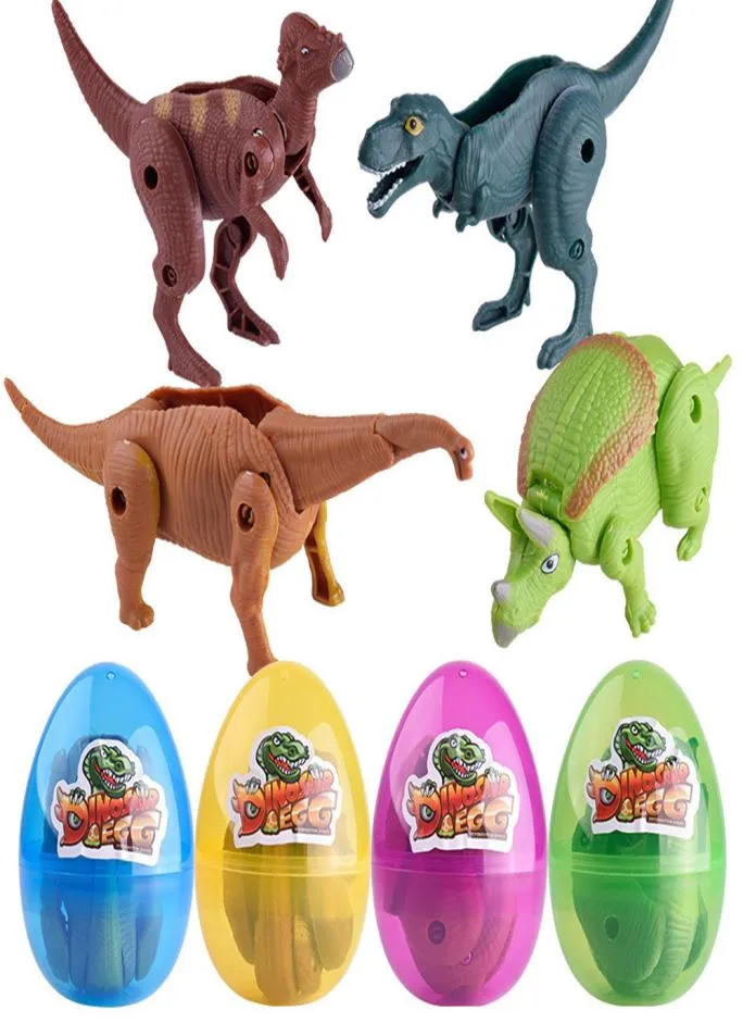 Crianças engraçadas brinquedos de brinquedo deformado Dinosaur Egg Detoon Collection Toys Deformation Surprise Eggs Monster Dinosaur Toy Kids Gift2816636